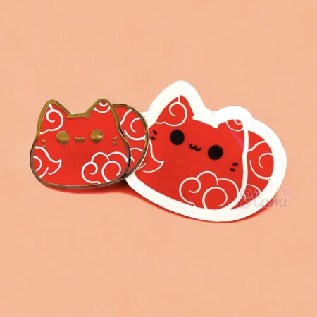 Lunar New Year Kitty Bean Pin & Sticker